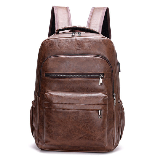 Multi-Functional Leather Backpack