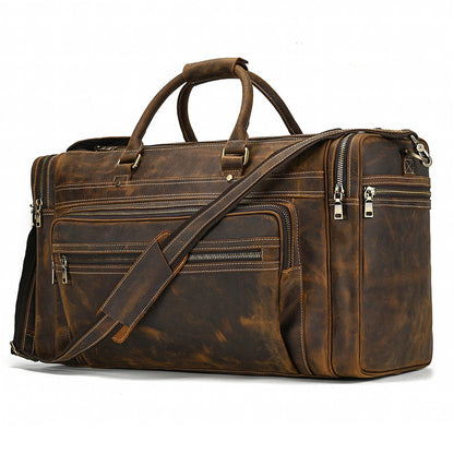 Large Capacity Retro Leather Travel Bag| Bag Pack Store