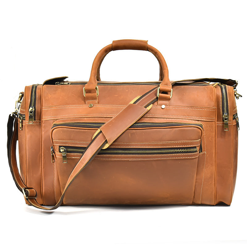 Large Capacity Retro Leather Travel Bag| Bag Pack Store