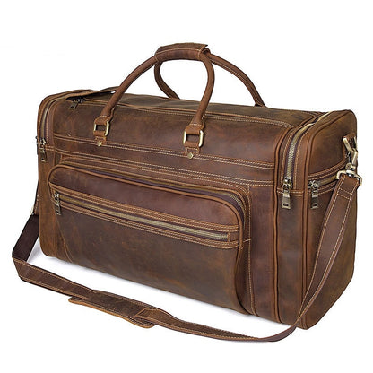 Premium Leather Luggage for Long-Distance Travel| Bag Pack Store