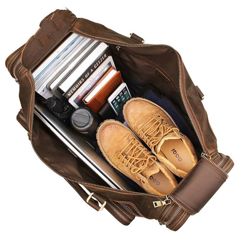 Premium Leather Luggage for Long-Distance Travel| Bag Pack Store