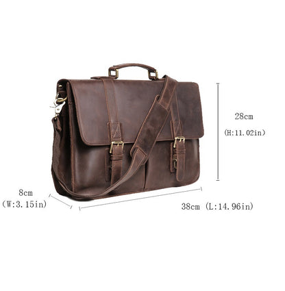 Retro Leather Laptop Bag| Bag Pack Store