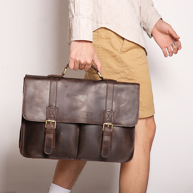 Retro Leather Laptop Bag| Bag Pack Store