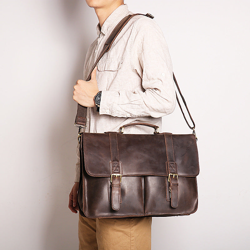 Retro Leather Laptop Bag| Bag Pack Store