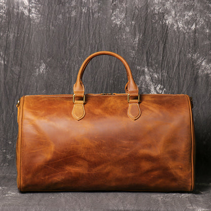 Premium Leather Vintage Style Luggage Bag| Bag Pack Store