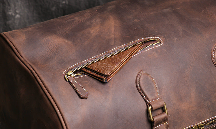 Premium Leather Vintage Style Luggage Bag| Bag Pack Store