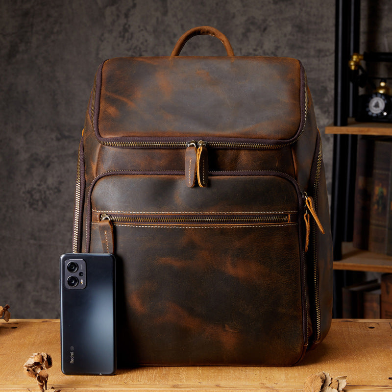 Multifunction Vintage Premium Leather Backpack| Bag Pack Store