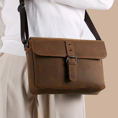 Vintage Style Leather Cross Body Bag | Bag Pack Store