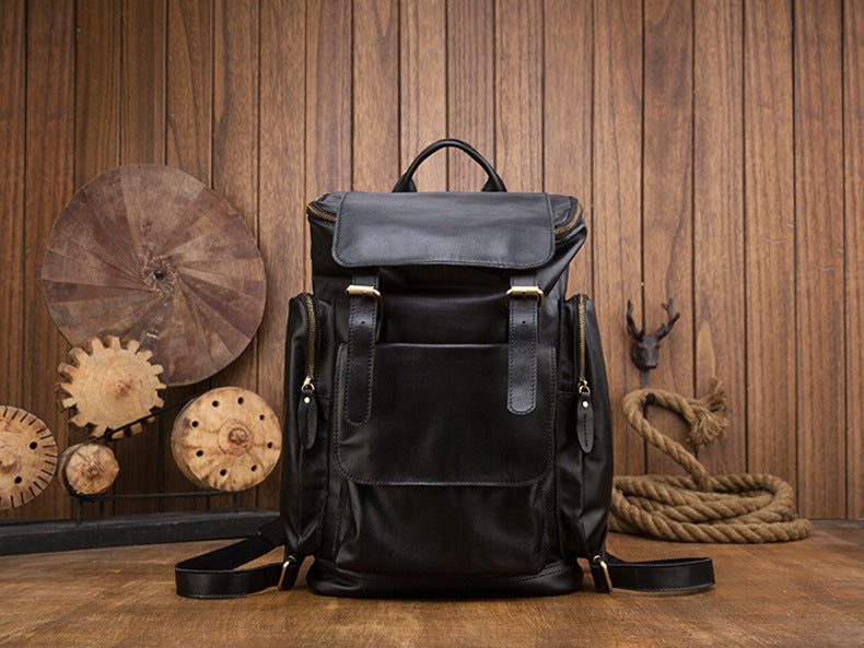 Handmade Genuine Leather British Style Large Capacity Backpack | Bag Pack Store