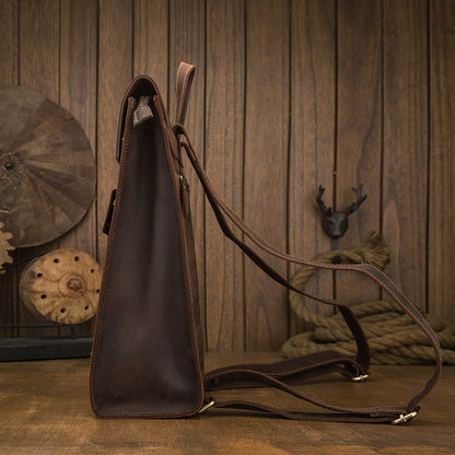 Casual Leather British Backpack| Bag Pack Store