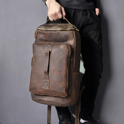 Premium Leather Retro Style Backpack| Bag Pack Store