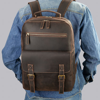 Premium Leather Retro Backpack | Bag Pack Store