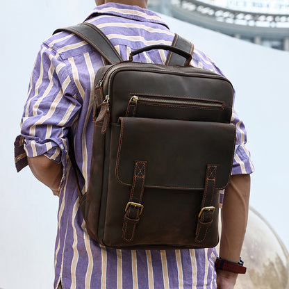 Durable Premium Leather Backpack | Back Pack Store