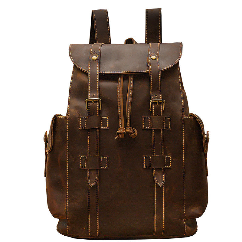 Multifunction Premium Retro Style Leather Backpack | Bag Pack Store