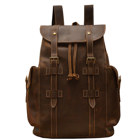 Multifunction Premium Retro Style Leather Backpack | Bag Pack Store