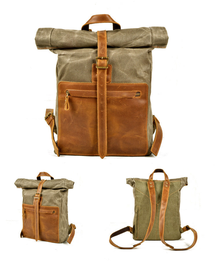 New Retro Wax Canvas Backpack | Bag Pack Store