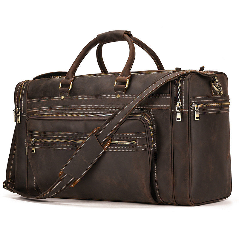 Large Capacity Retro Leather Travel Bag| Bag Pack Store