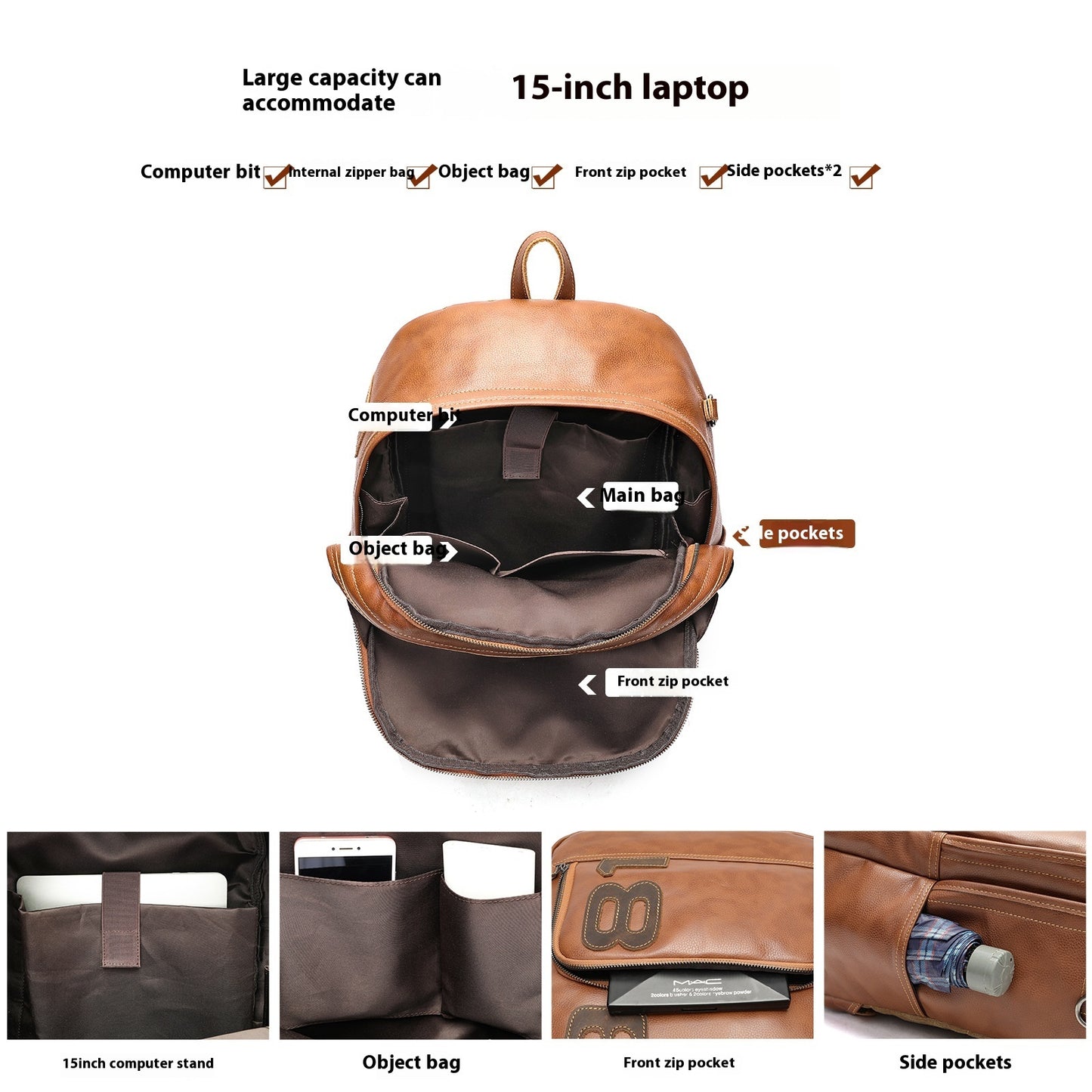 Leather Backpack for Leisure and Travel | Bag Pack Store