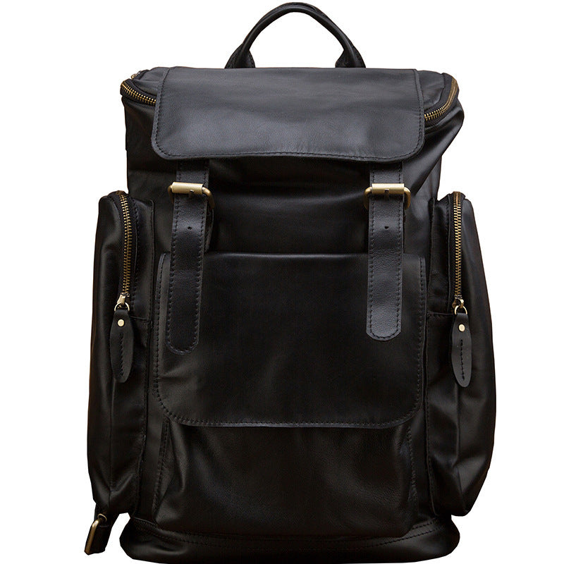 Handmade Genuine Leather British Style Large Capacity Backpack | Bag Pack Store