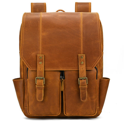 Crazy Horse Leather Backpack