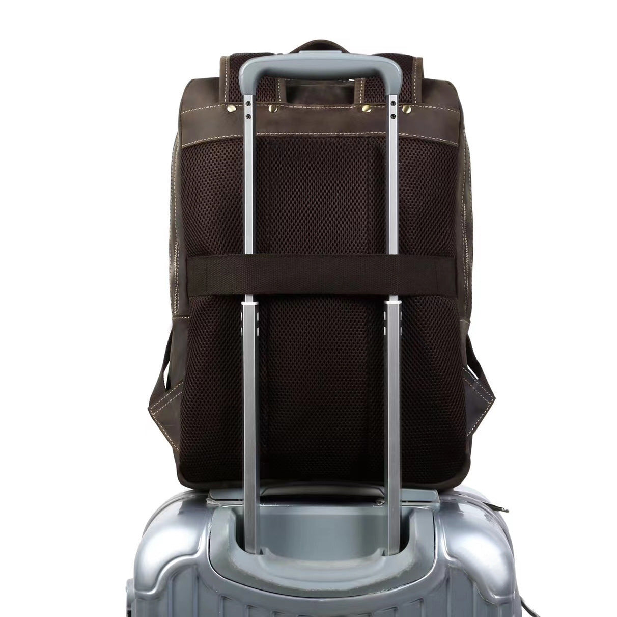 Retro Leather Travel Backpack