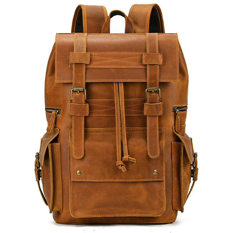 Multipurpose Premium Leather Vintage Backpack| Bag Pack Store