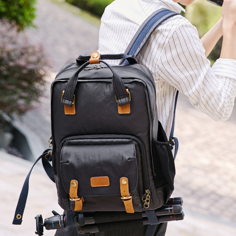 Cotton Canvas Camera Backpack| Bag Pack Store