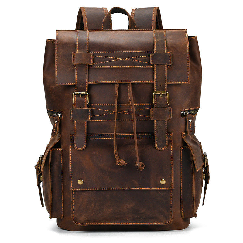 Multipurpose Premium Leather Vintage Backpack| Bag Pack Store