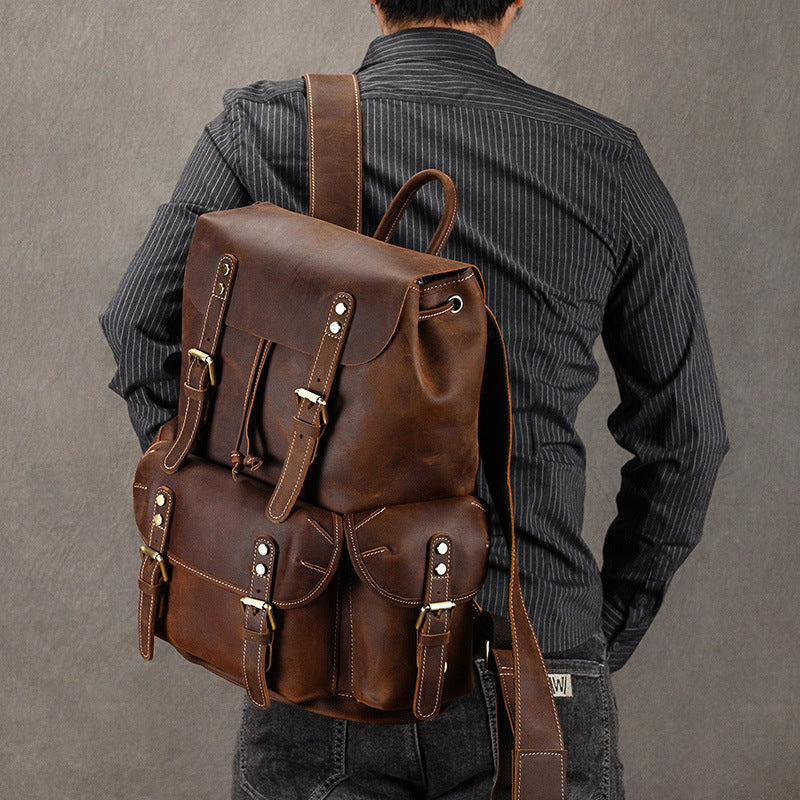 Premium Leather Backpack for Travel and Daily Use | Bag Pack Store