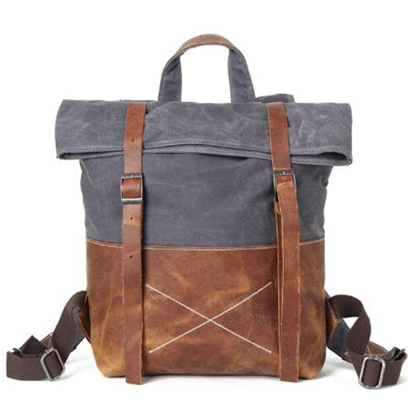 Durable Oil Wax Canvas & Leather Backpack | Bag Pack Store