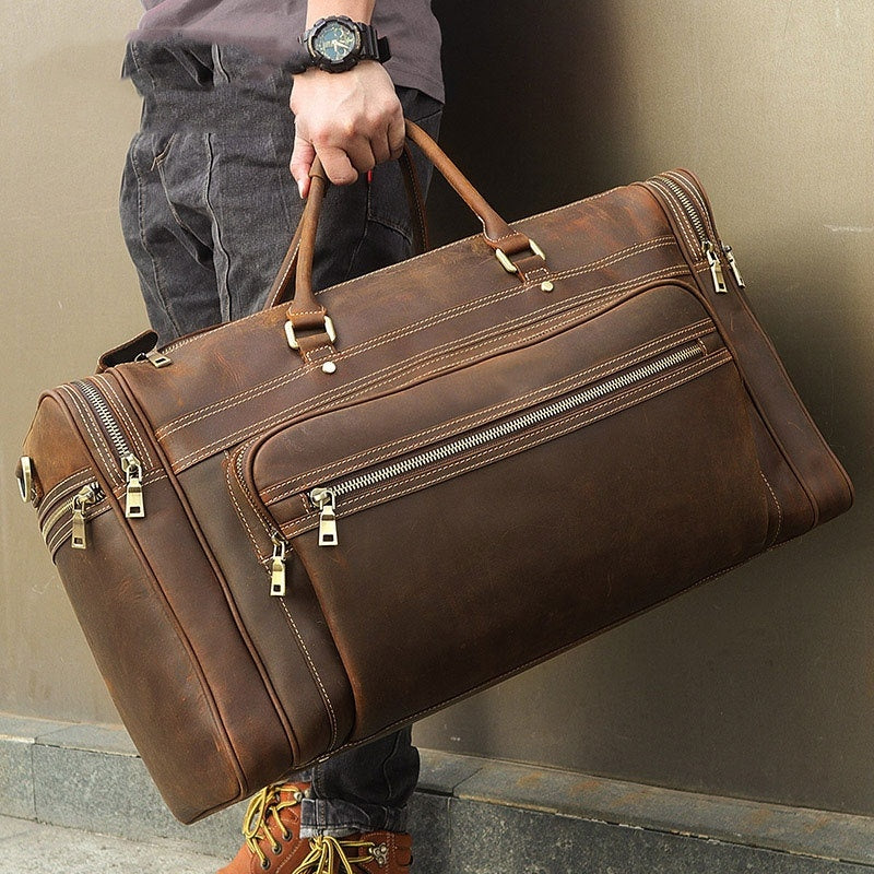 Premium Leather Luggage for Long-Distance Travel| Bag Pack Store