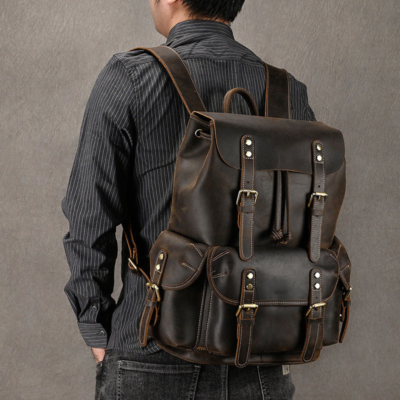 Premium Leather Backpack for Travel and Daily Use | Bag Pack Store