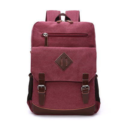 Wash Canvas, Solid Color, Durable Backpack| Bag Pack Store