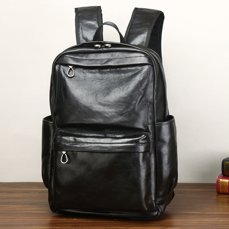 Genuine Leather Large Capacity Business Backpack| Bag Pack Store