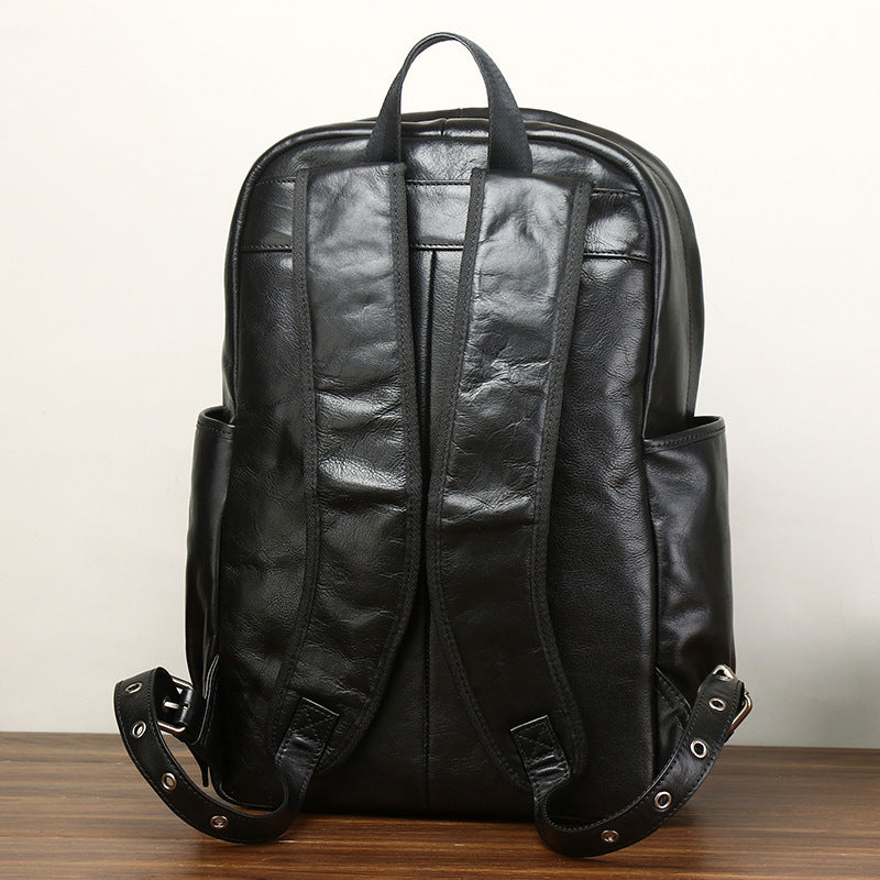 Genuine Leather Large Capacity Business Backpack| Bag Pack Store