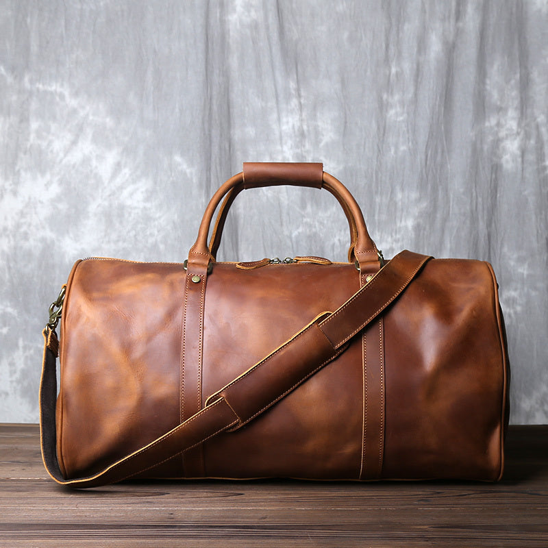 Premium Retro Leather Travel Luggage Bag | Bag Pack Store