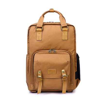 Cotton Canvas Camera Backpack| Bag Pack Store