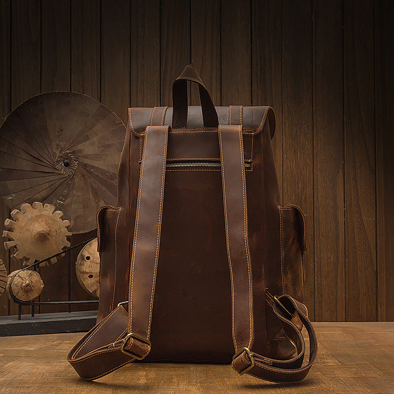 Multifunction Premium Retro Style Leather Backpack | Bag Pack Store