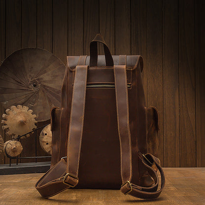 Multifunction Premium Retro Style Leather Backpack | Bag Pack Store