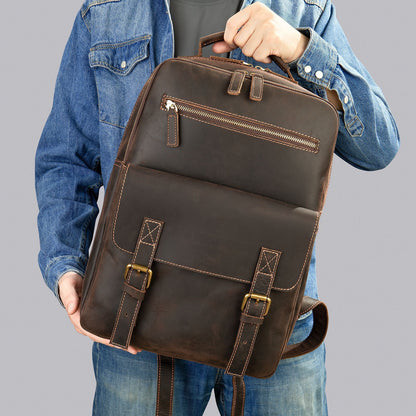 Premium Leather Retro Backpack | Bag Pack Store