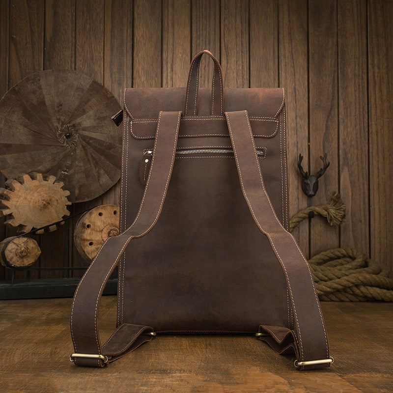 Casual Leather British Backpack| Bag Pack Store