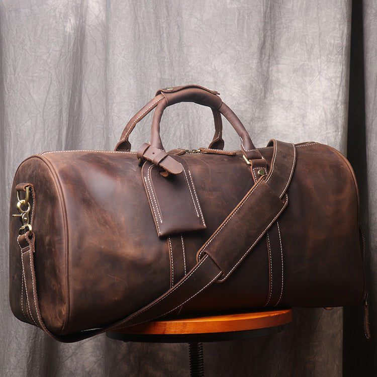 Premium Leather Retro Style Hand Luggage Bag| Bag Pack Store