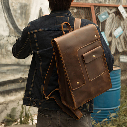 Casual Leather British Backpack| Bag Pack Store