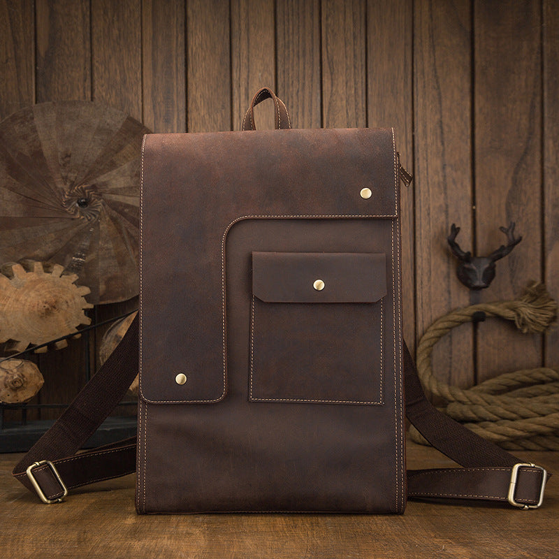 Casual Leather British Backpack| Bag Pack Store