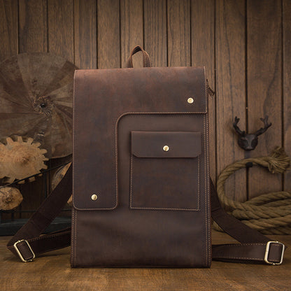 Casual Leather British Backpack| Bag Pack Store