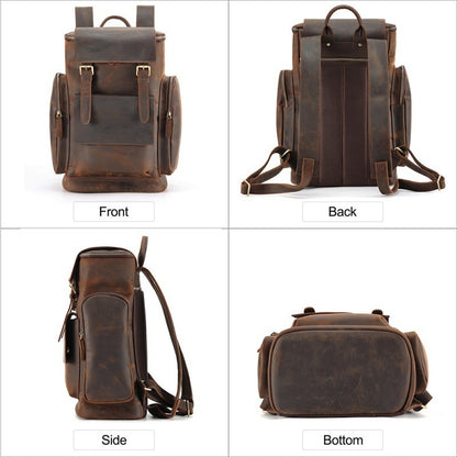 Vintage Style Premium Leather Multifunction Backpack | Bag Pack Store