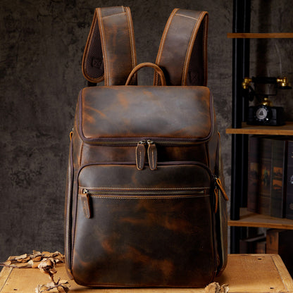 Multifunction Vintage Premium Leather Backpack| Bag Pack Store