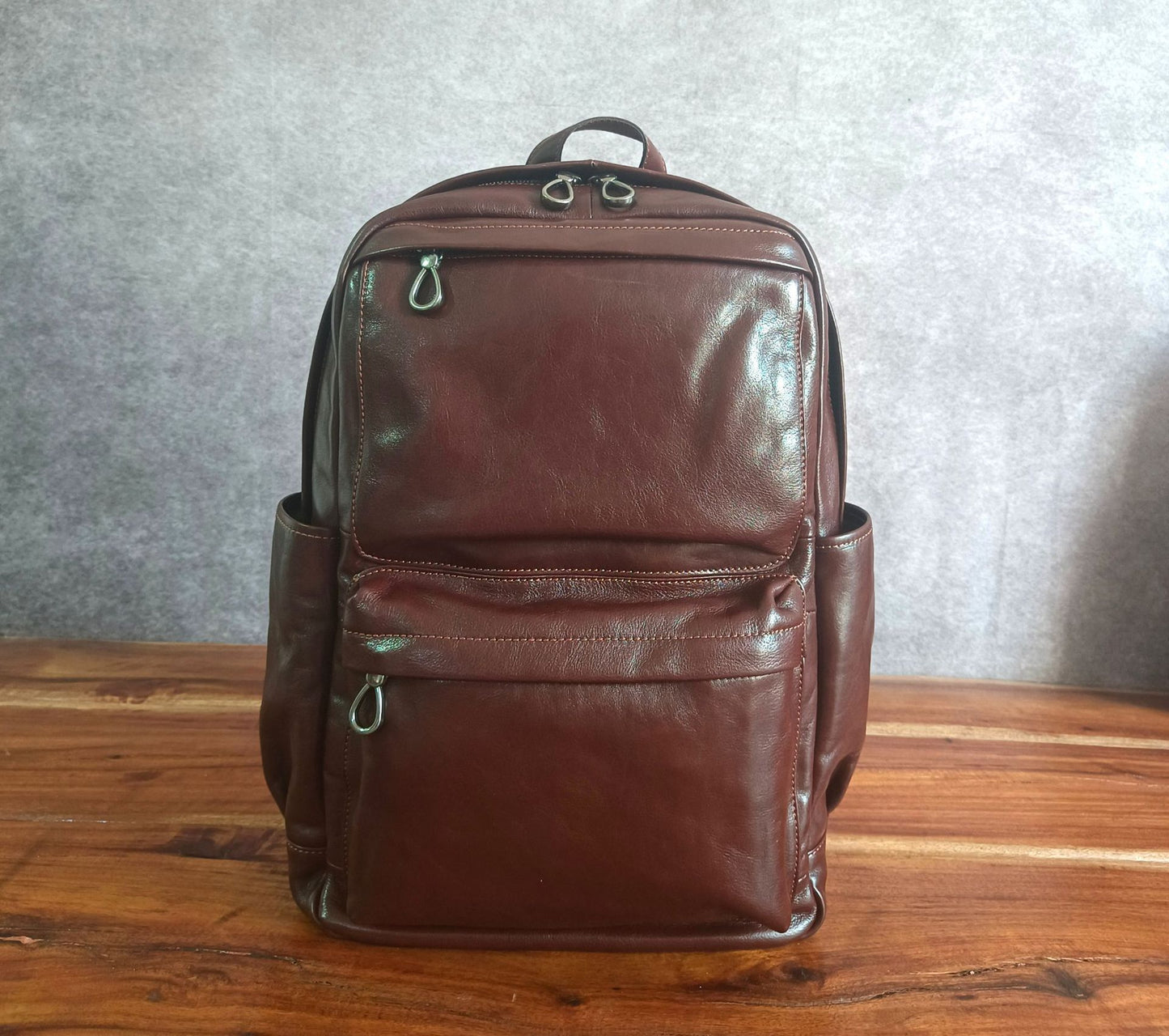 Genuine Leather Large Capacity Business Backpack| Bag Pack Store