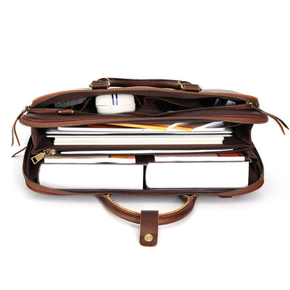 Business Cowhide Messenger Bag