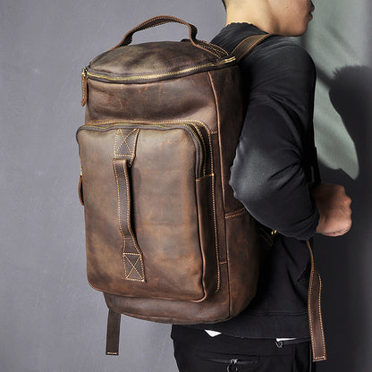 Premium Leather Retro Style Backpack| Bag Pack Store